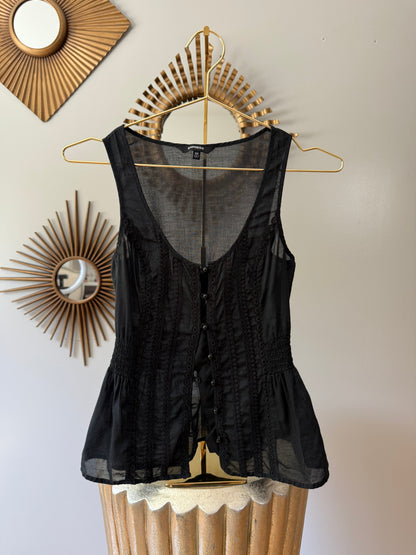 Express - Black Sleeveless Top