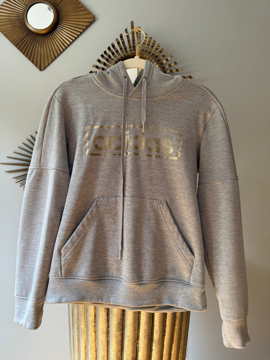 Adidas - Gray Hoodie Sweatshirt