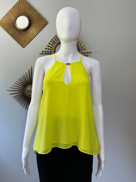 Mustard Seed - Yellow Strappy Top w/ Back Detail