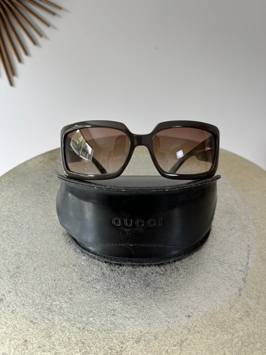 GUCCI - Brown Square Sunglasses