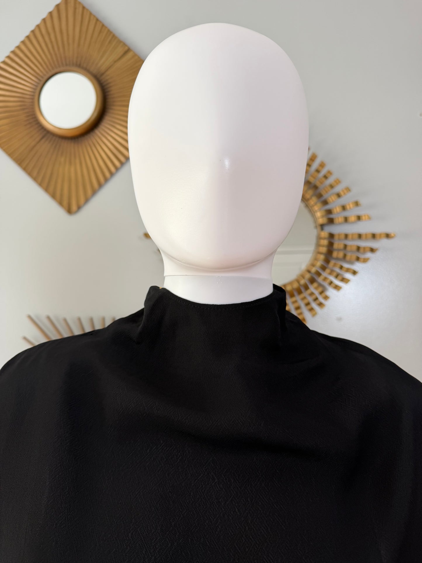 ZARA - Black Backless Embellished Top