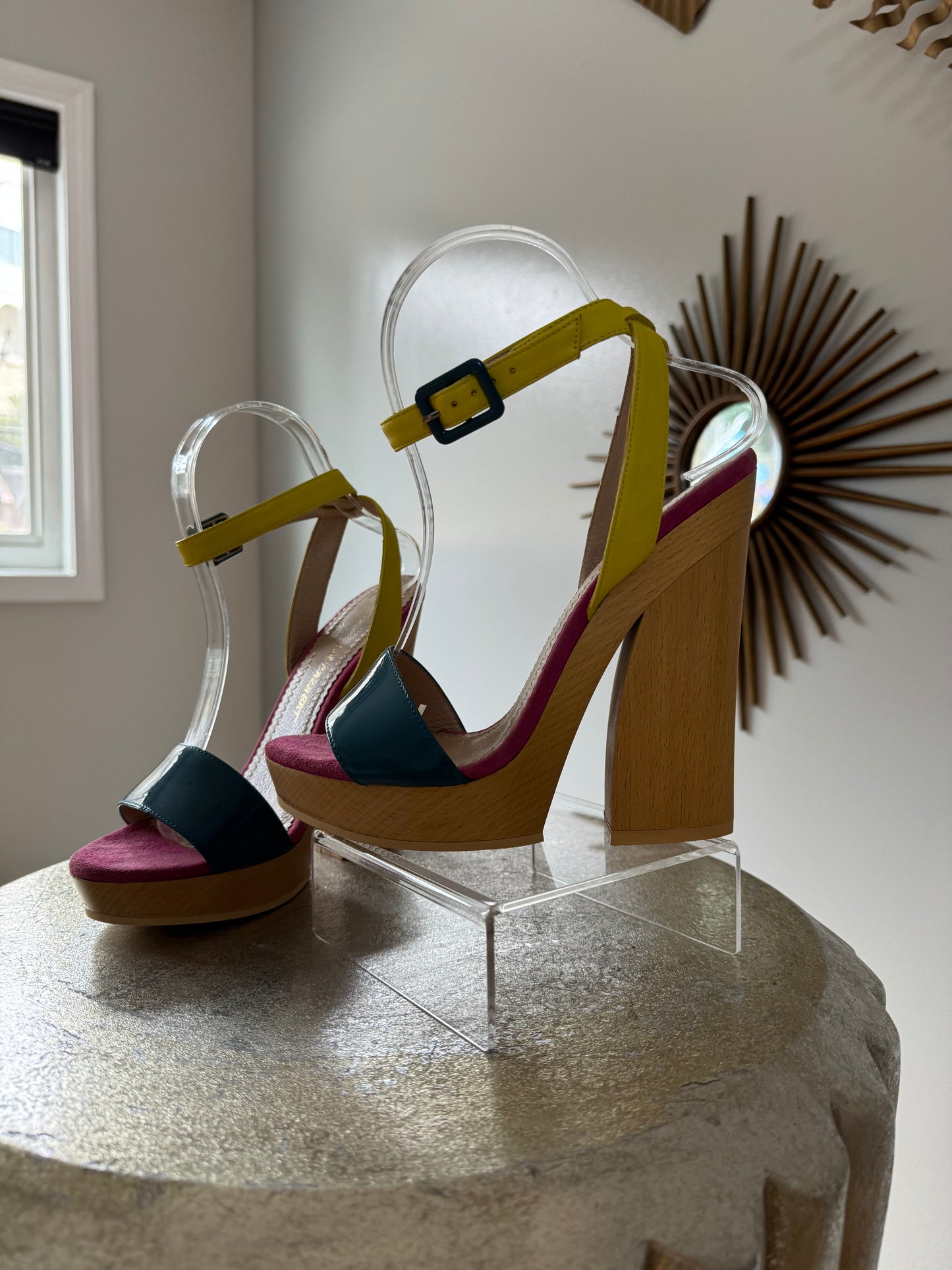 Jean-Michel Cazabat - Multicolor Block Heel Sandals