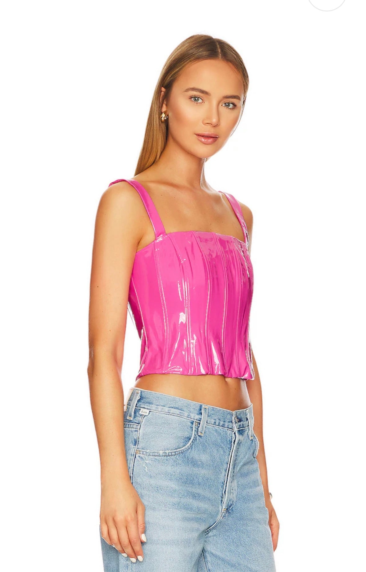 H:ours: Pink Ember Corset Top