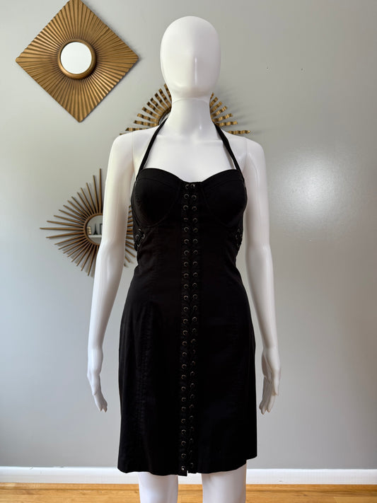 Guess - Black Halter Mini Dress