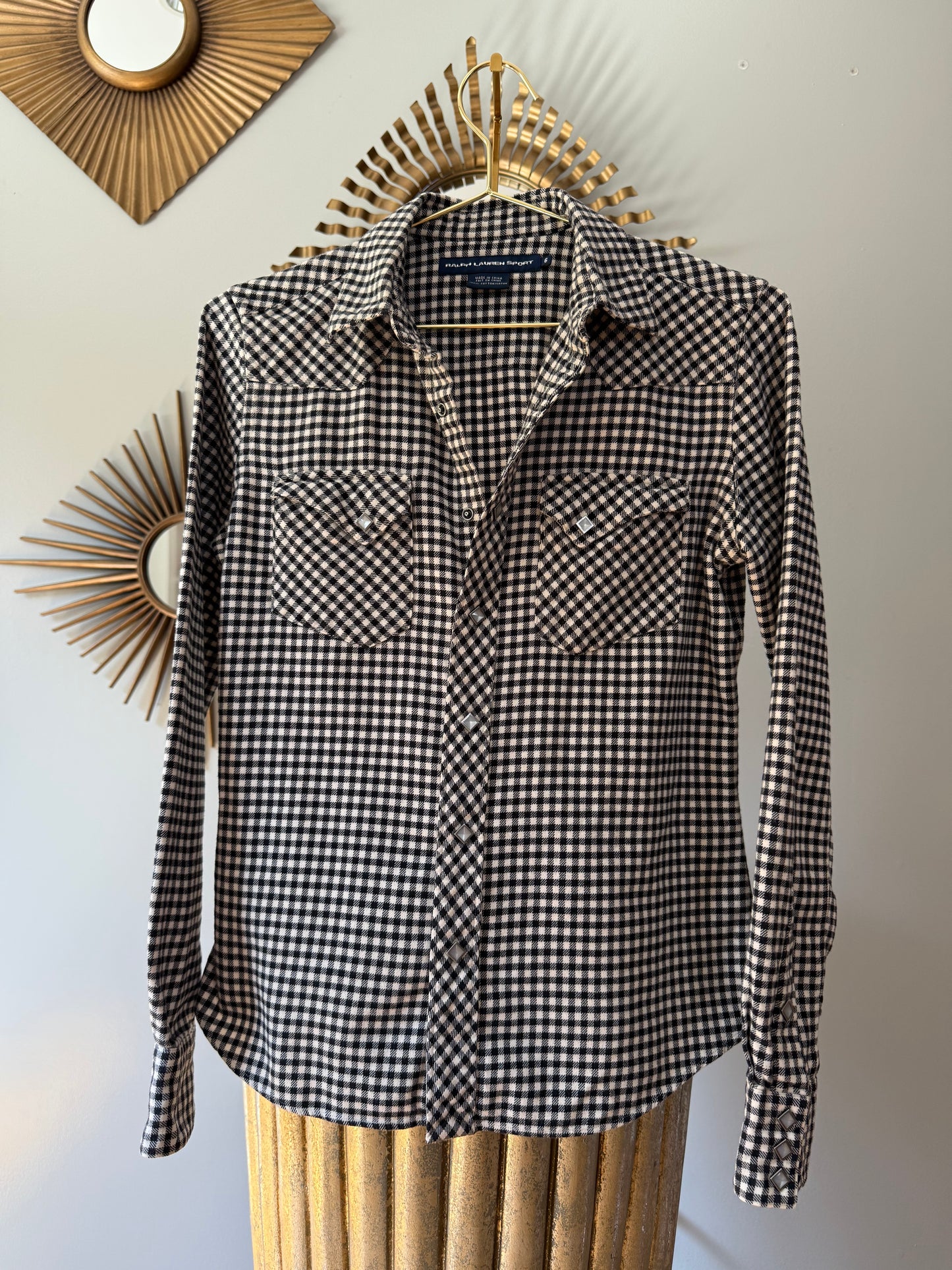 Ralph Lauren Sport - Black Plaid Long Sleeve Shirt