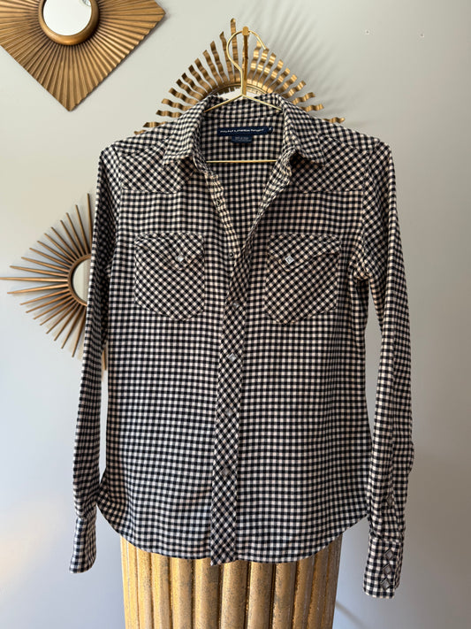 Ralph Lauren Sport - Black Plaid Long Sleeve Shirt