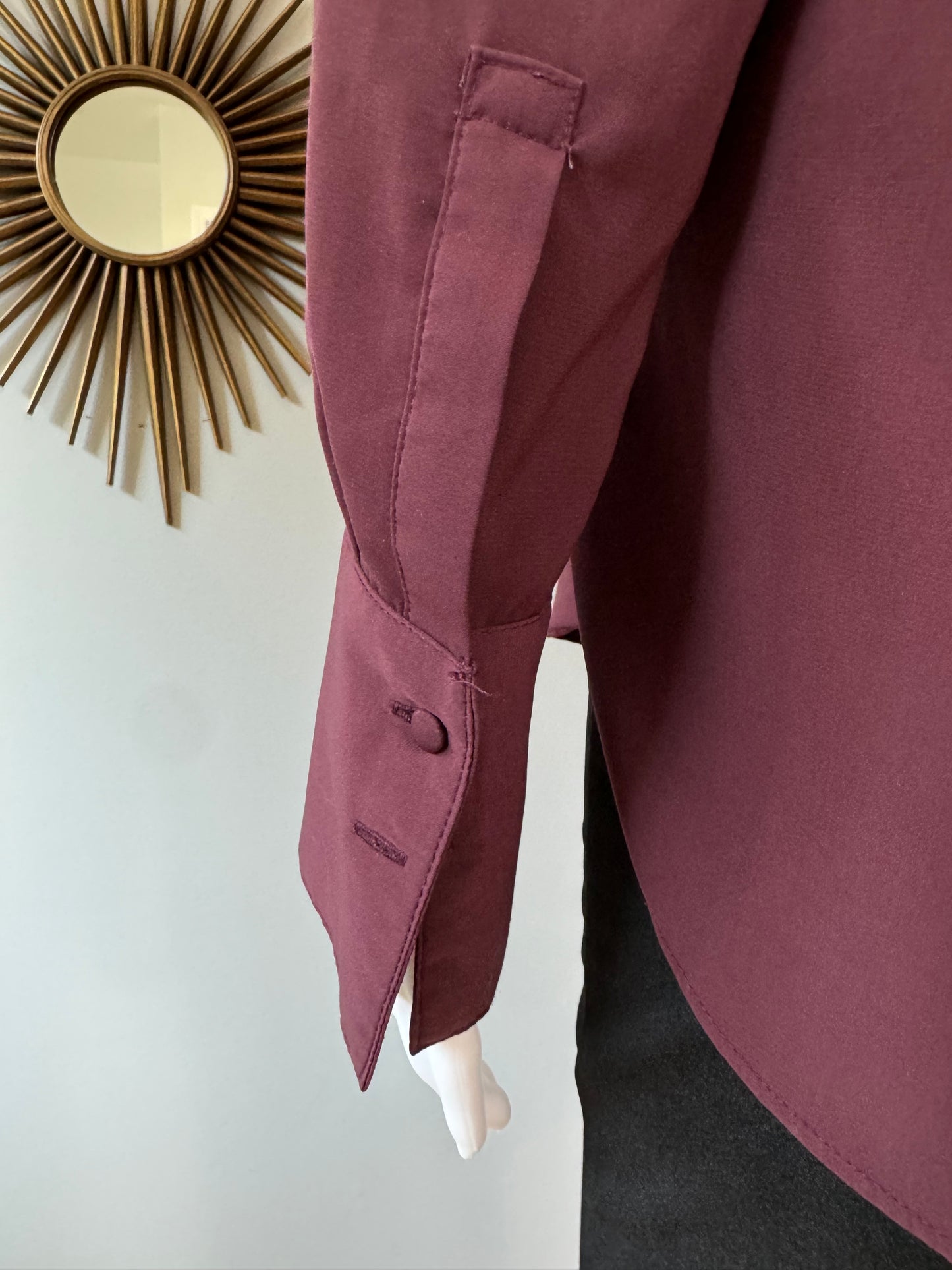 H&M - Burgundy Long Sleeve Top