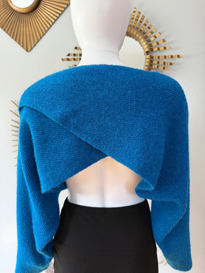 Blue High & Low Sweater