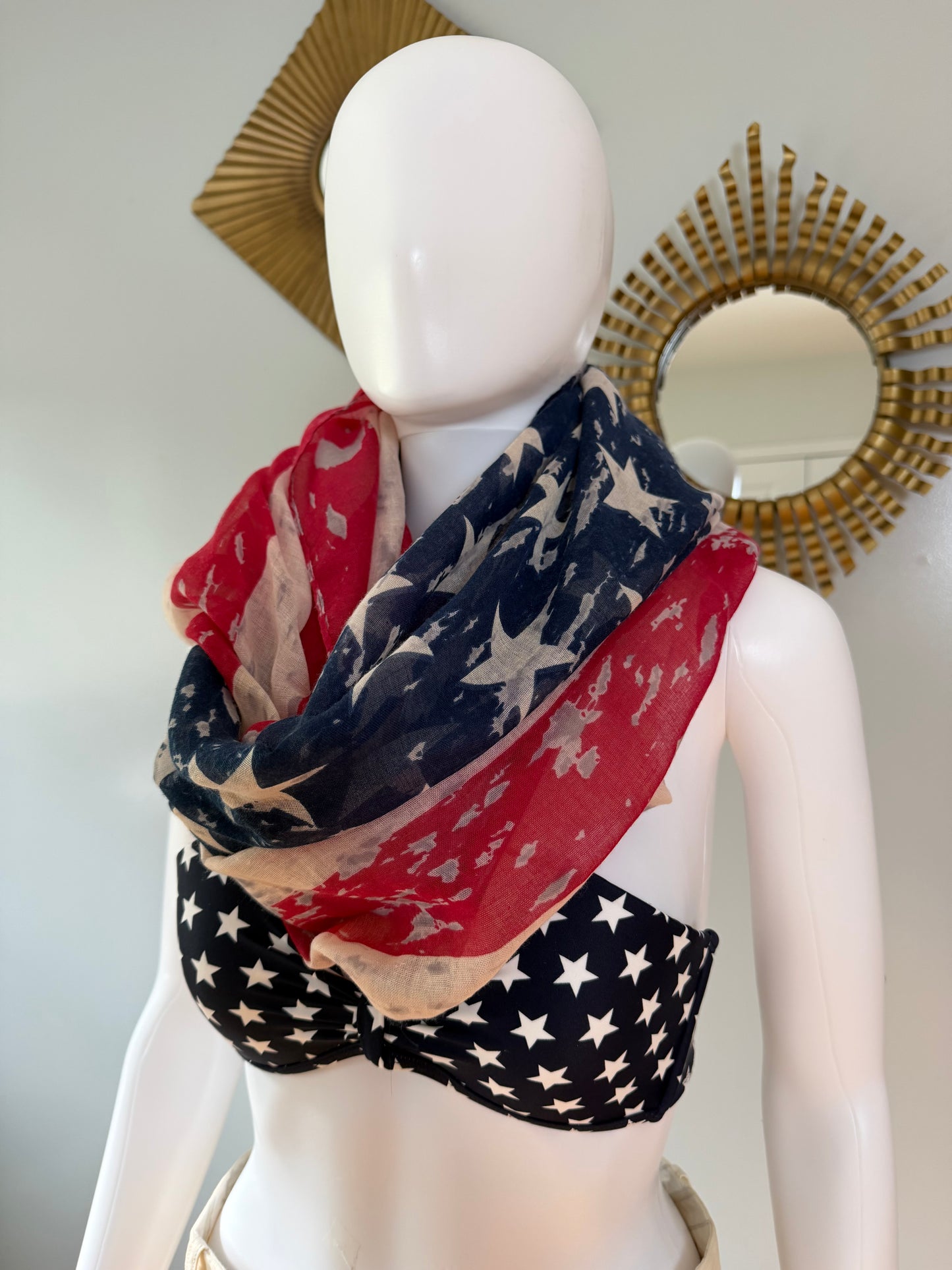 Forever 21 - American Flag Infinity Scarf