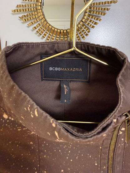 BCBGMaxAzria - Brown Splattered Utility Jacket