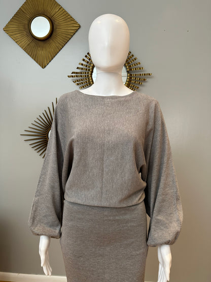 Lulu’s - Gray Sweater Dress