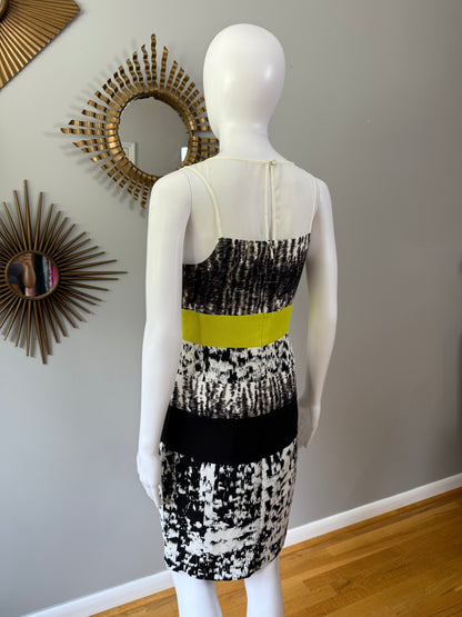 BCBGMaxAzria - Black Printed Tara Dress