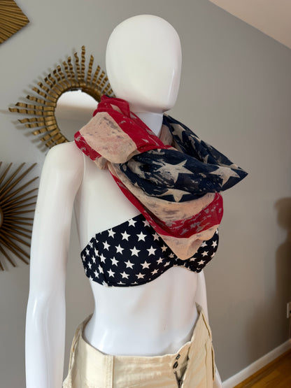 Forever 21 - American Flag Infinity Scarf