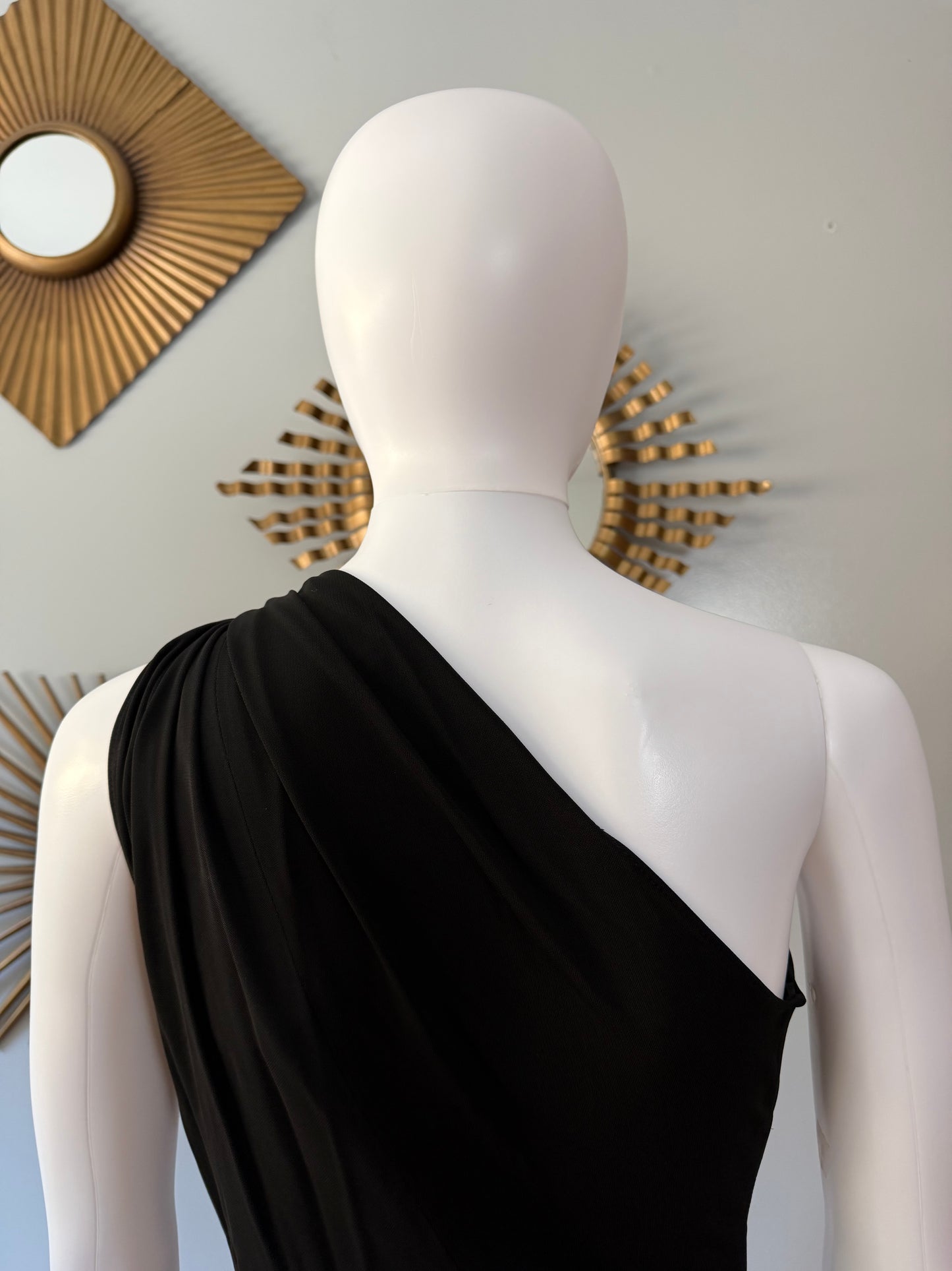 ZARA - Black One Shoulder Cutout Bodysuit