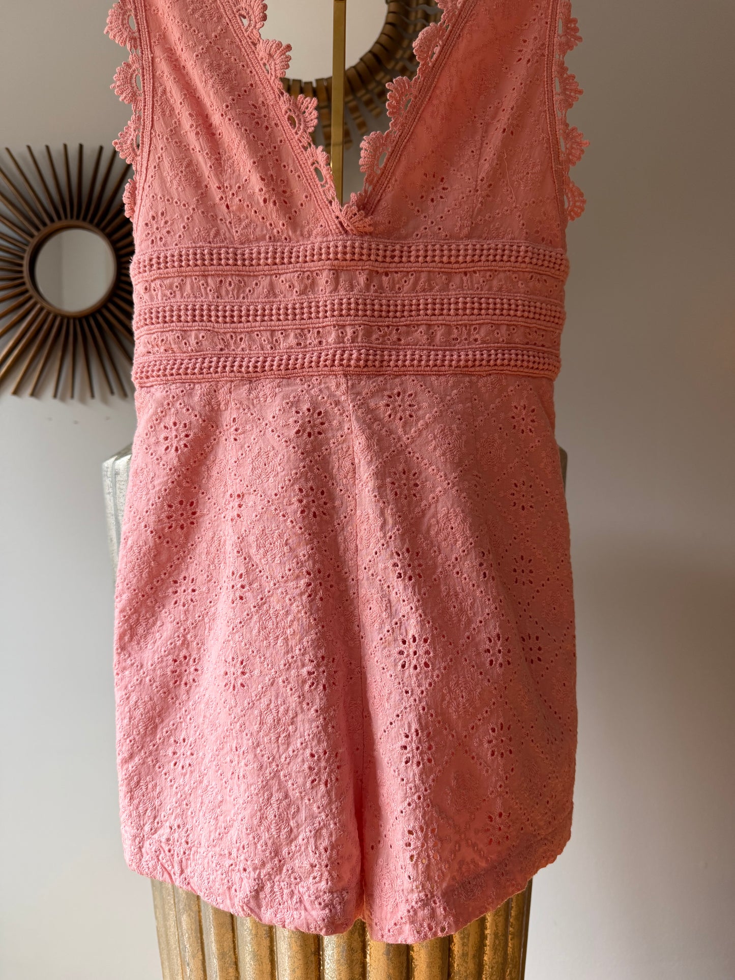 Forever 21 - Pink Crochet Romper