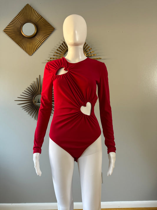 ZARA - Body Corazones Rojos