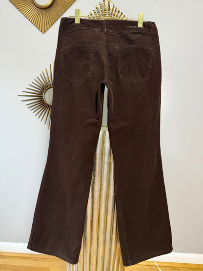 Tommy Hilfiger - Brown Corduroy Straight Leg Pants