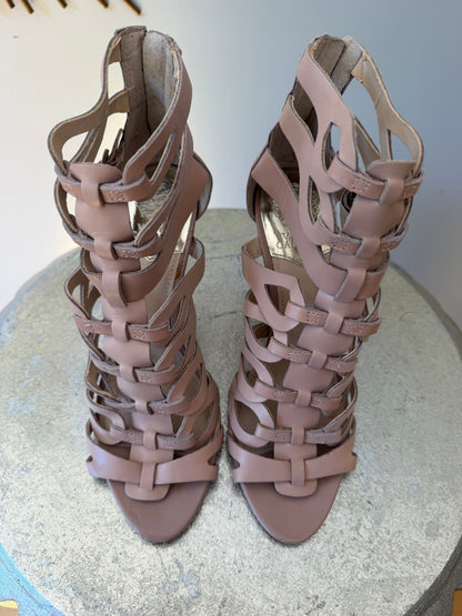 Vince Camuto - Blush Cutout Gladiator Heels