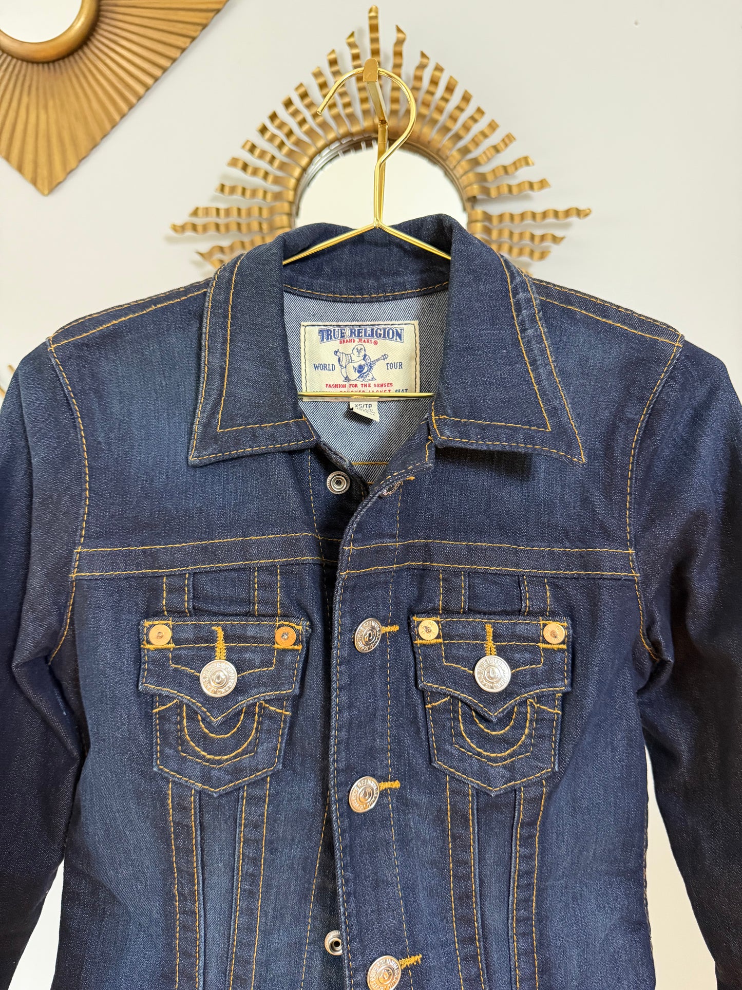 True Religion - Dark Blue Jean Trucker Jacket