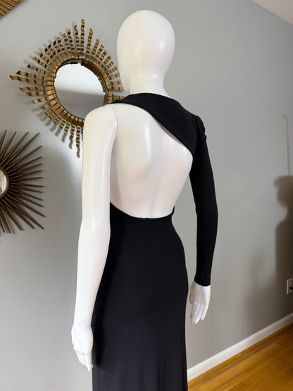 ZARA - Black Cut Out Nilit & Basf Maxi Dress