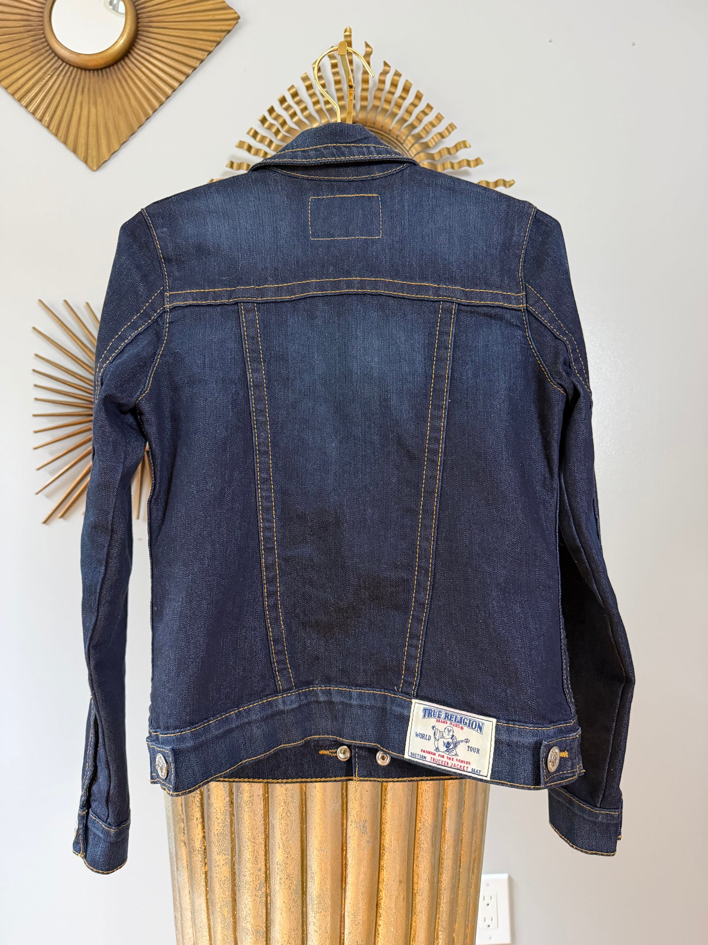 True Religion - Dark Blue Jean Trucker Jacket