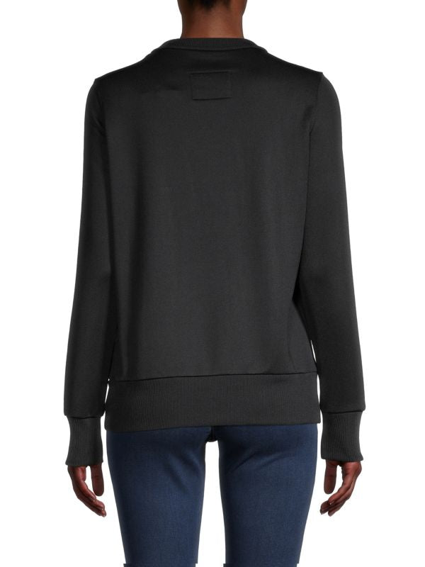 Versace Jeans - Black Crewneck Sweater w/ Multicolor Design