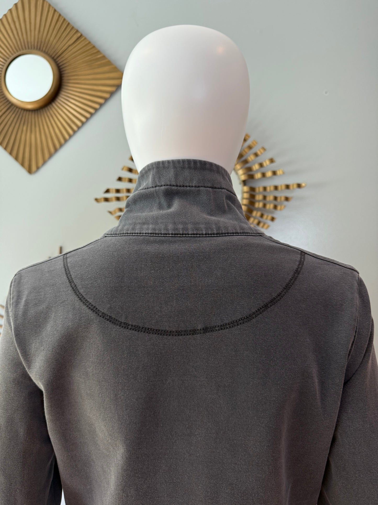 Anthropologie - Gray Moto Studded Jacket