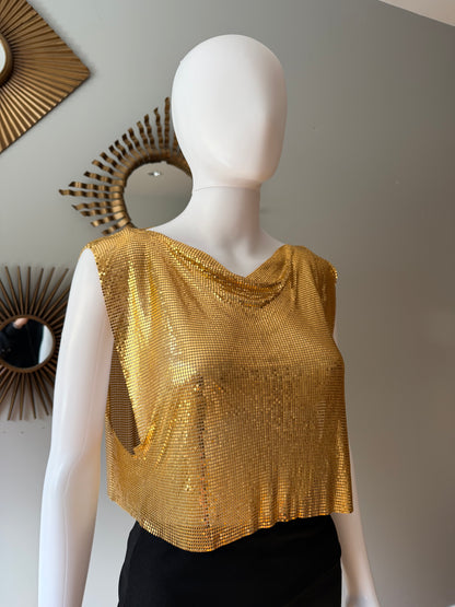 Gold Chainlink Top