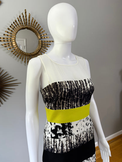 BCBGMaxAzria - Black Printed Tara Dress