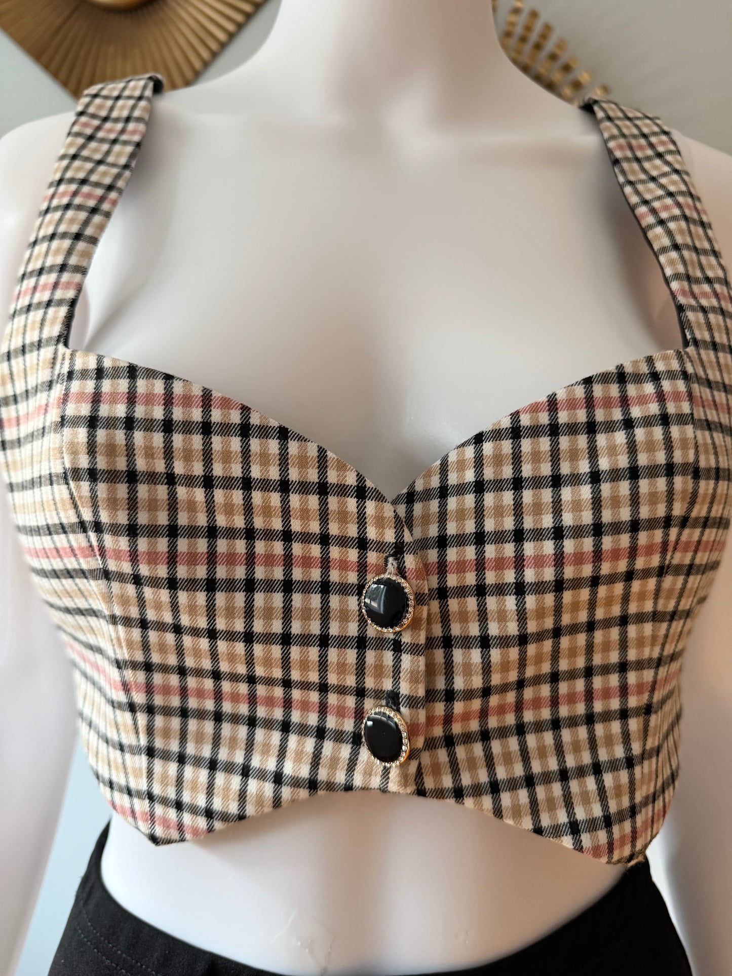 MAJORELLE - Plaid Yvonne Crop Top