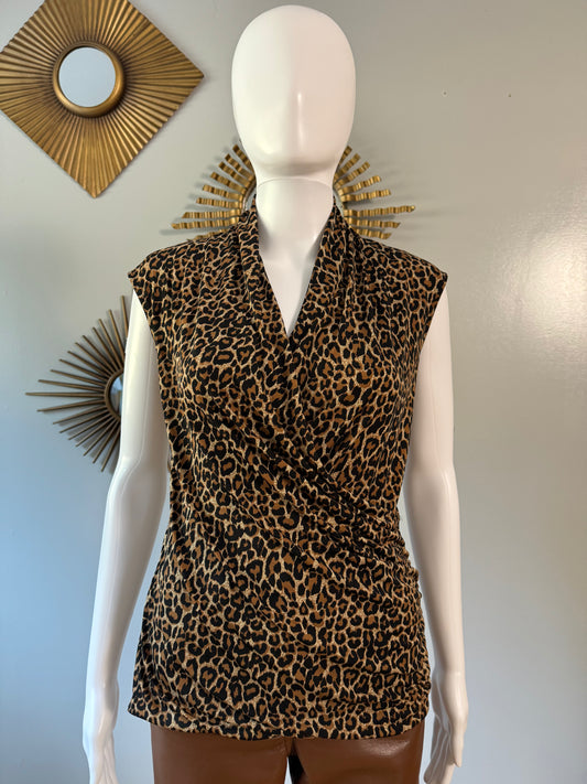 Chaus - Cheetah Print Top