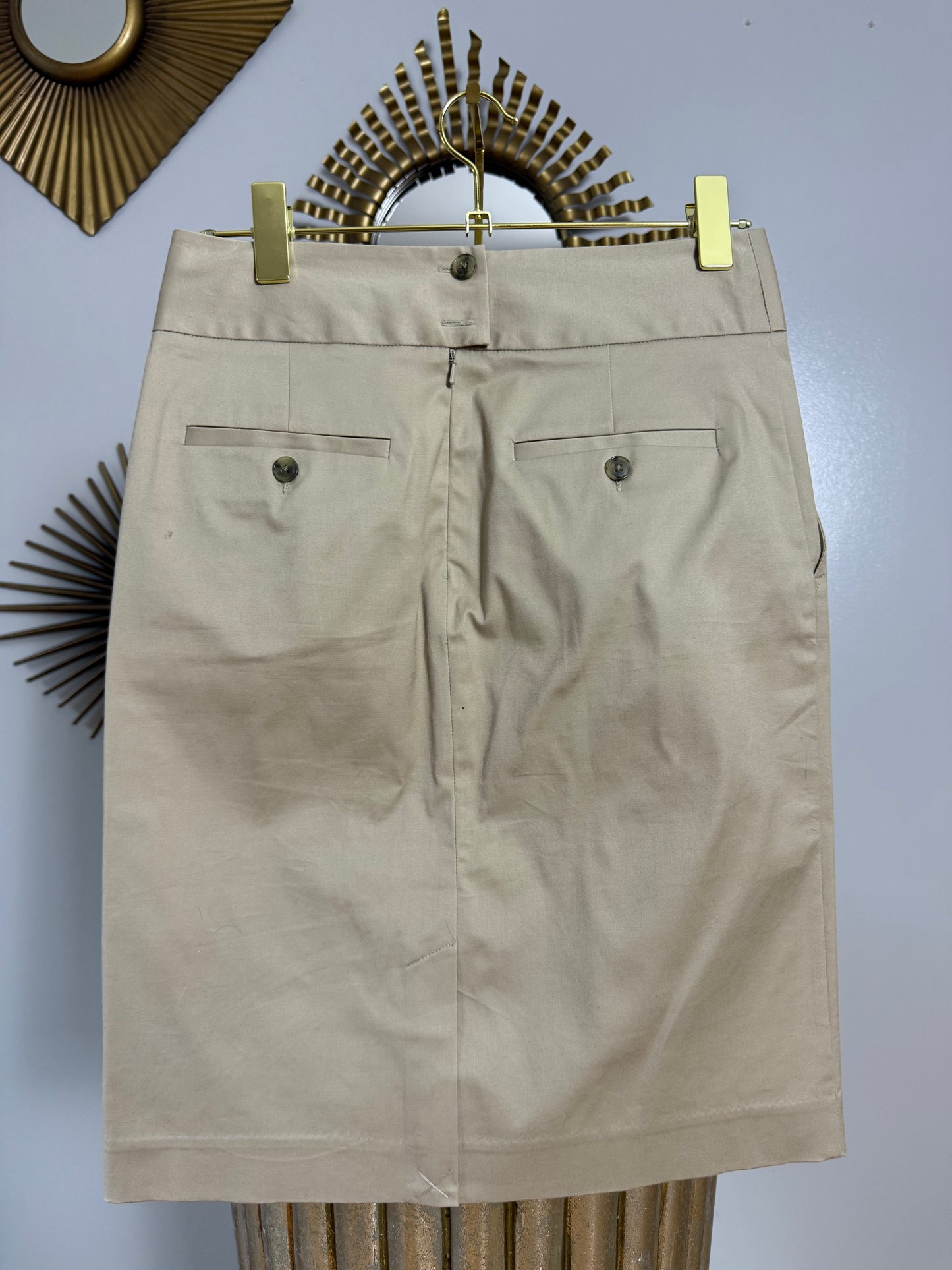 Calvin Klein - Beige Pencil Skirt