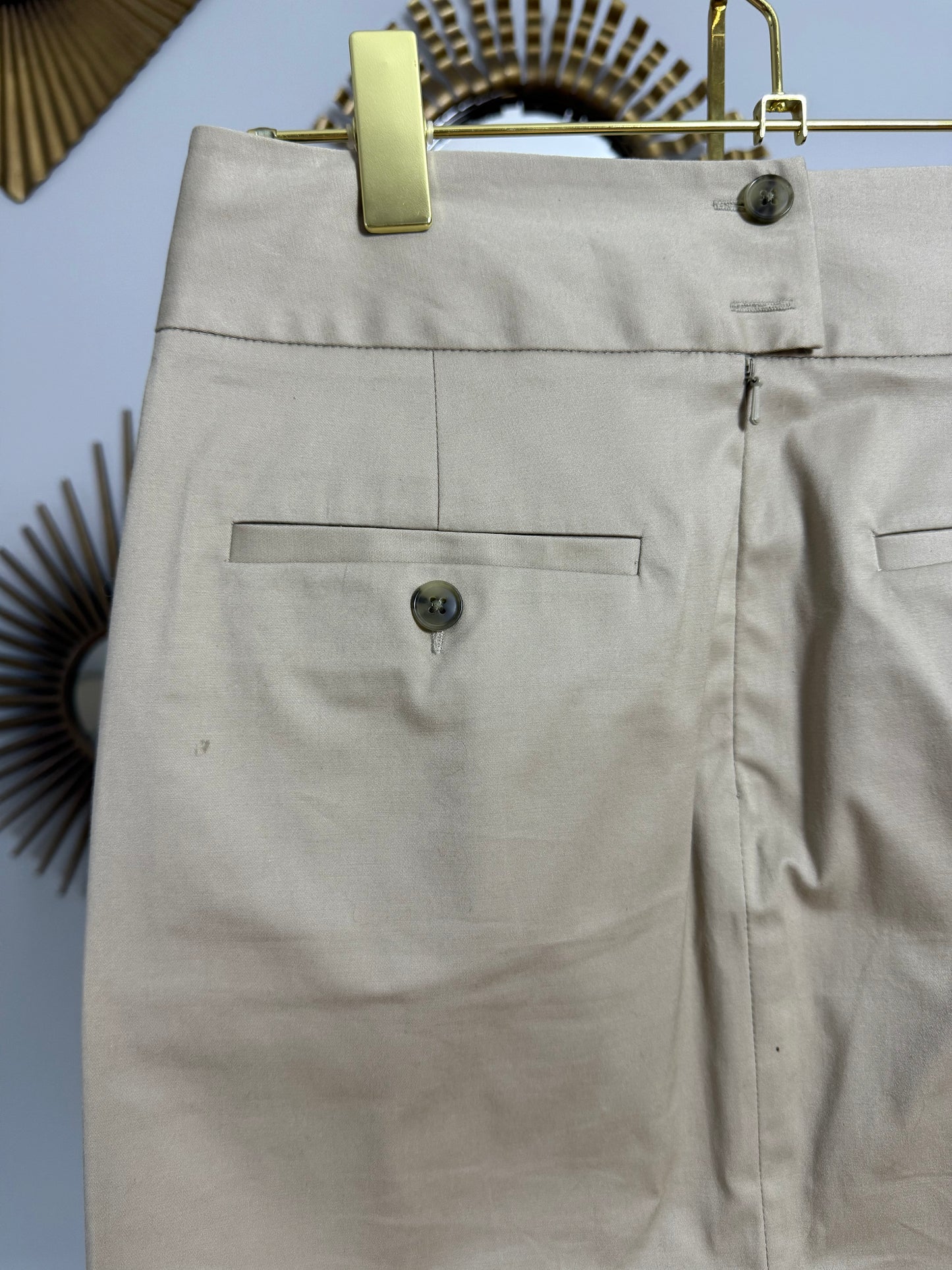 Calvin Klein - Beige Pencil Skirt