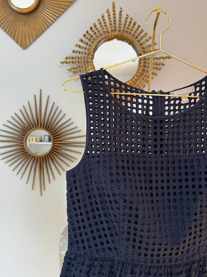 Banana Republic- Blue Peplum Top