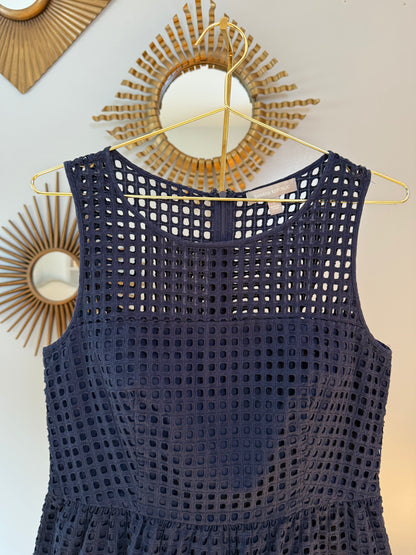 Banana Republic- Blue Peplum Top