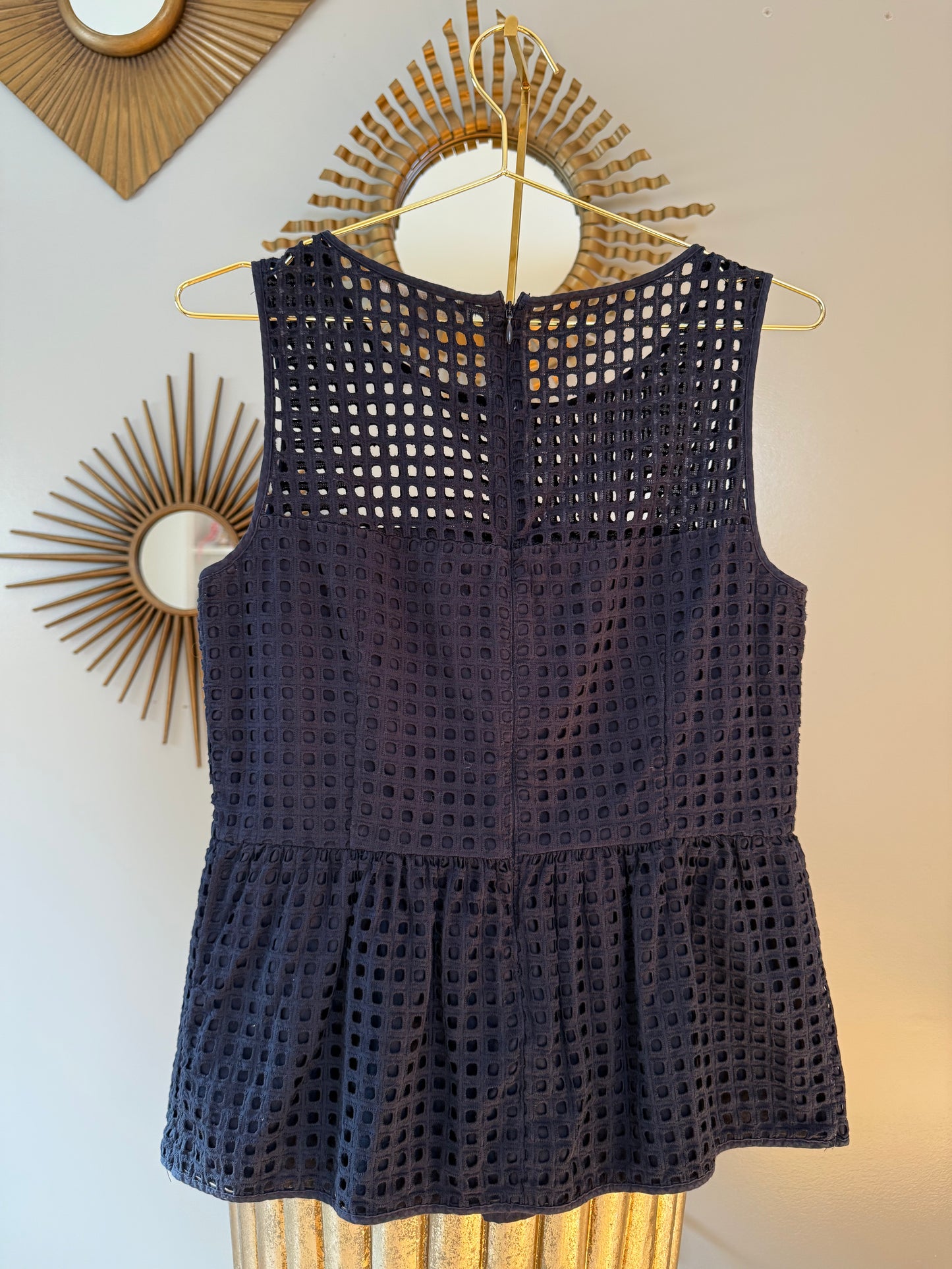 Banana Republic- Blue Peplum Top
