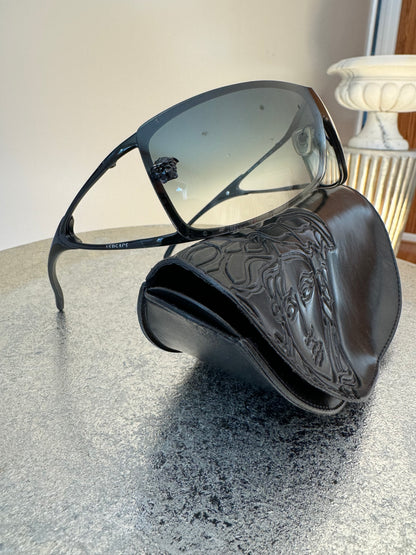 VERSACE - Pink Vintage Shield Sunglasses