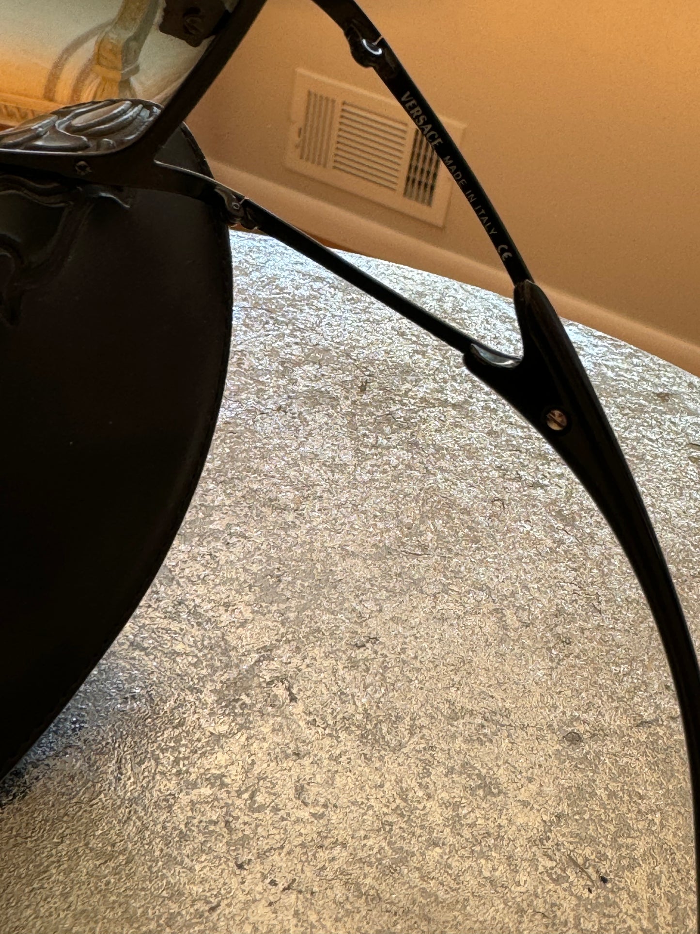 VERSACE - Pink Vintage Shield Sunglasses