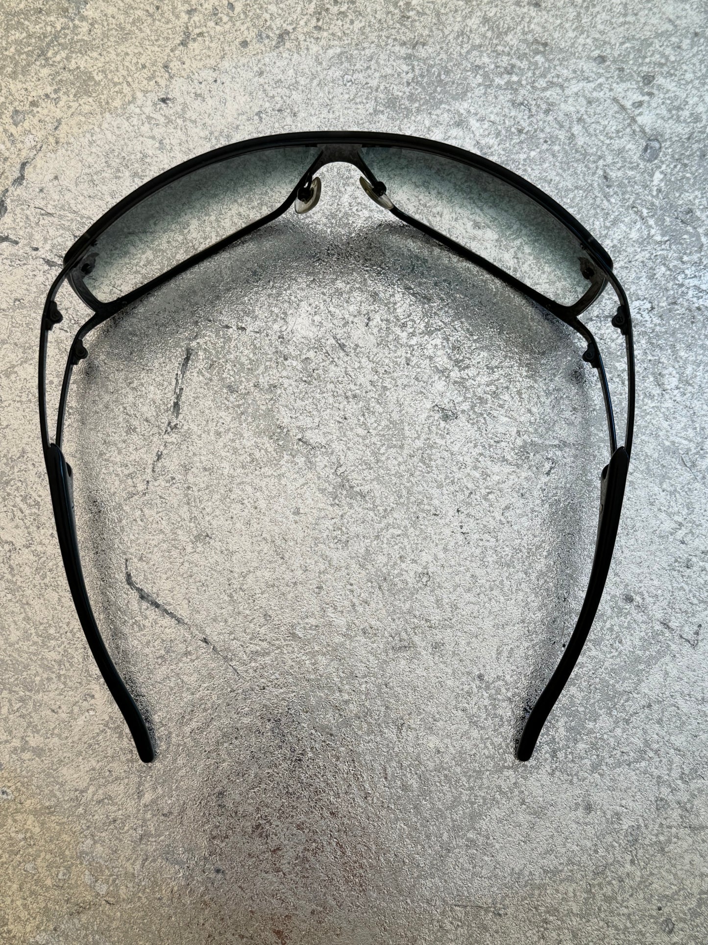 VERSACE - Pink Vintage Shield Sunglasses