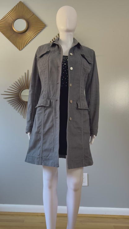 Dior - Vintage Gray Denim Long Jacket