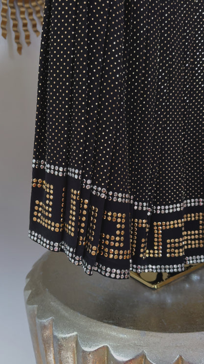 Versace x H&M - Gold & Silver Studded Midi Skirt