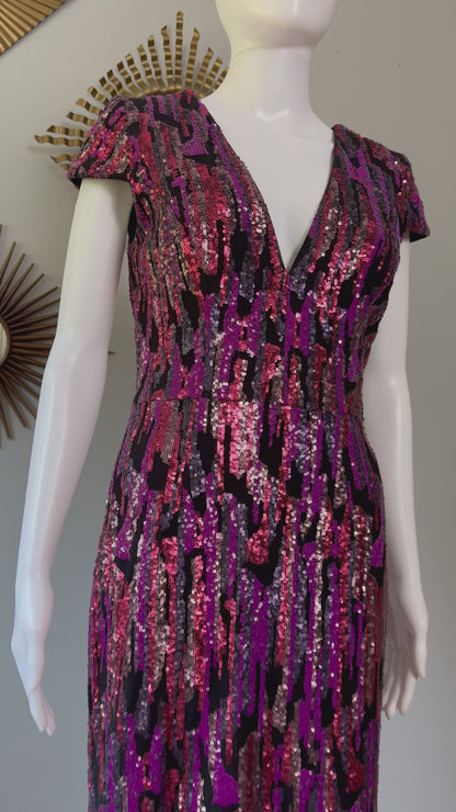 Dress the Population - Pink Zoe Sequin Dress