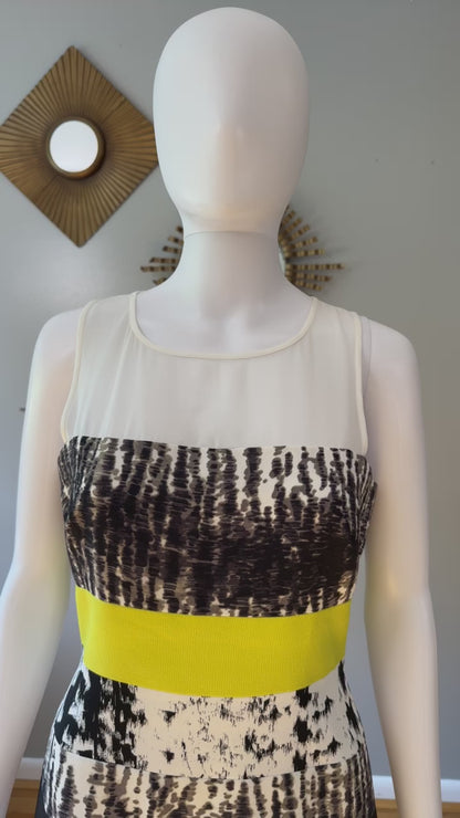 BCBGMaxAzria - Black Printed Tara Dress