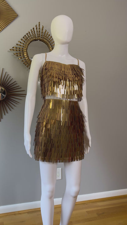 ASOS - Gold Shard Sequin Set