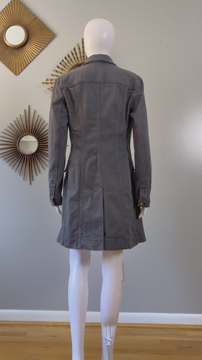 Dior - Vintage Gray Denim Long Jacket